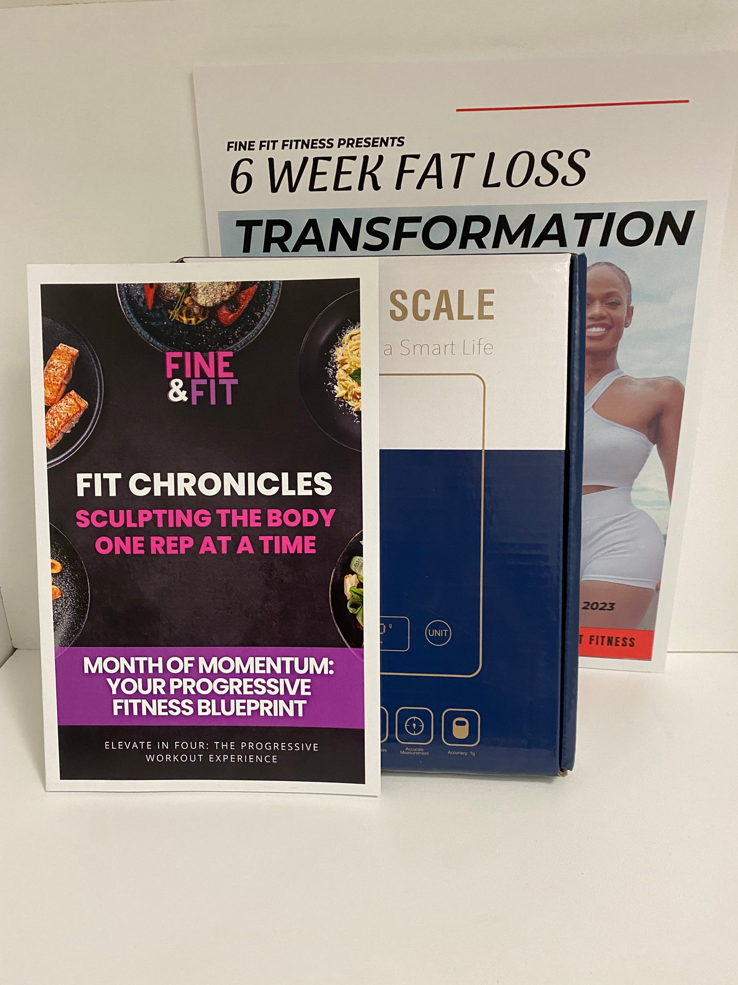 Food Scale + 6 wk transformation guide and 4 week Fit Journal