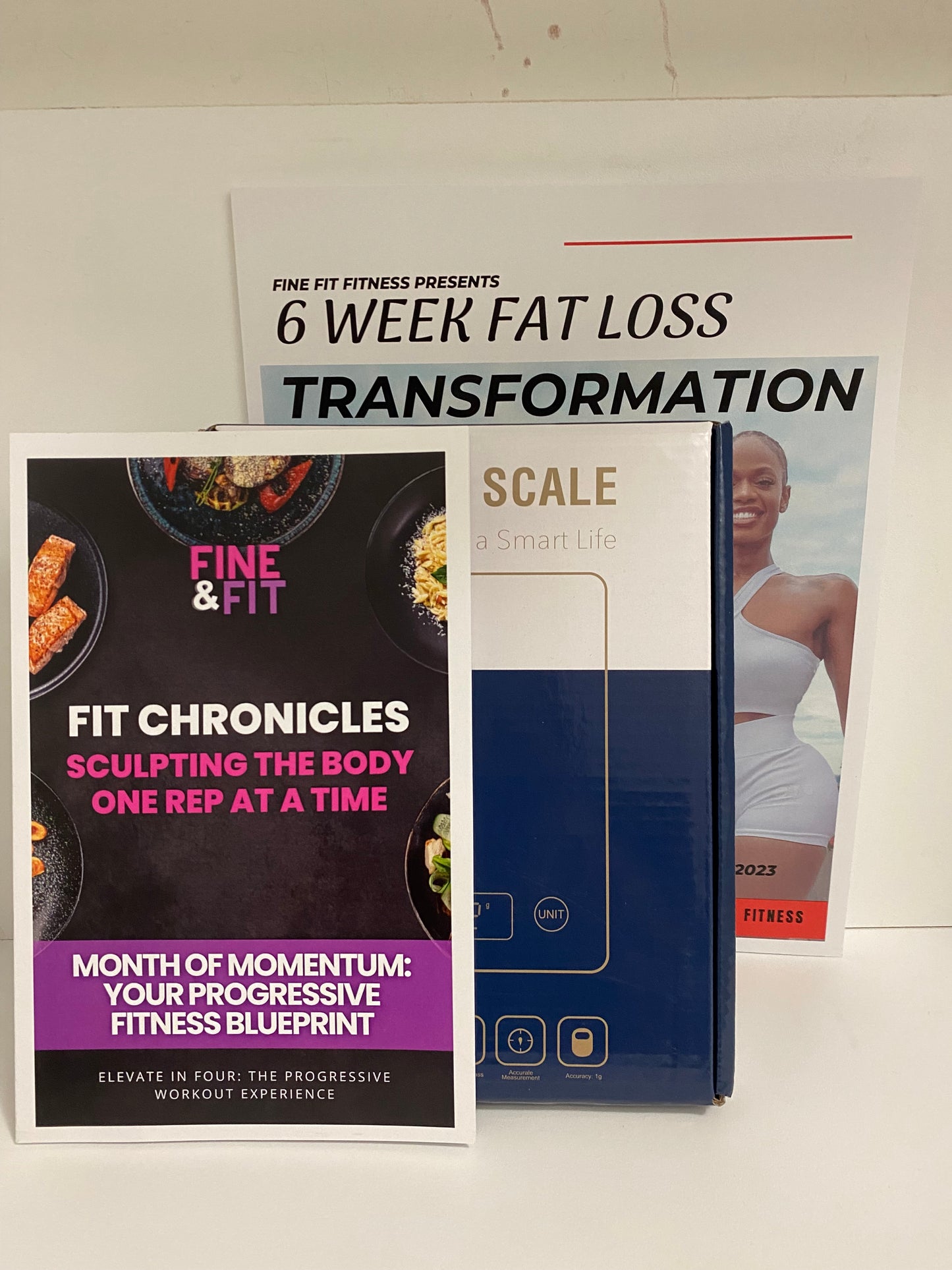 Food Scale + 6 wk transformation guide and 4 week Fit Journal