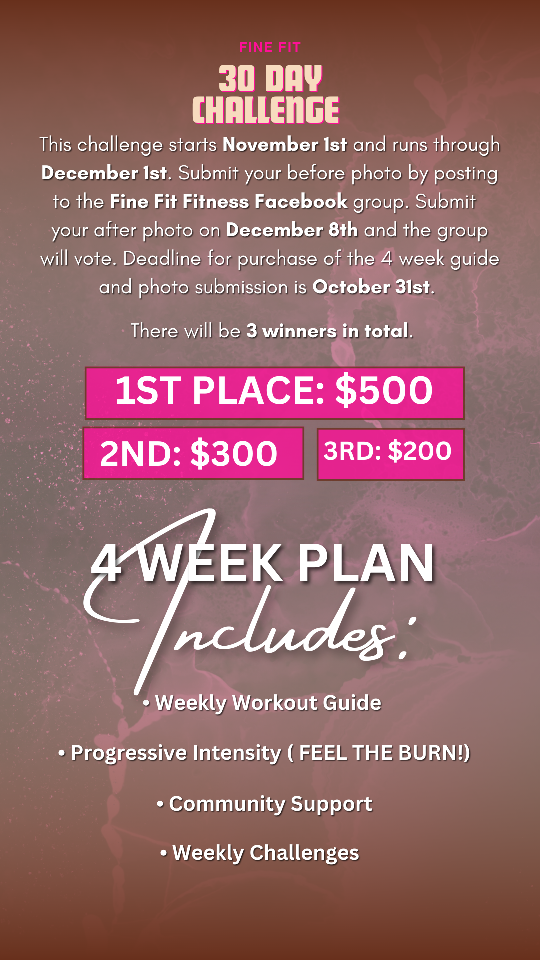 4 WEEK WORKOUT JOURNAL- FIT CHRONICLES