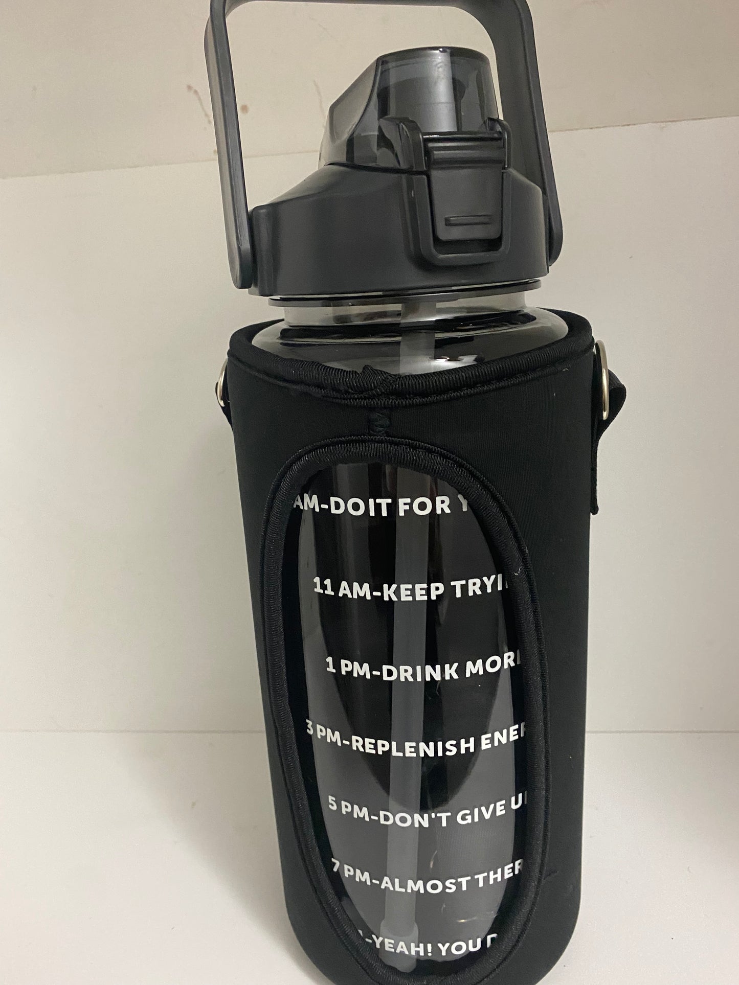 Water Bottle With Phone Holder ( 1/2 Gallon) 64 oz.