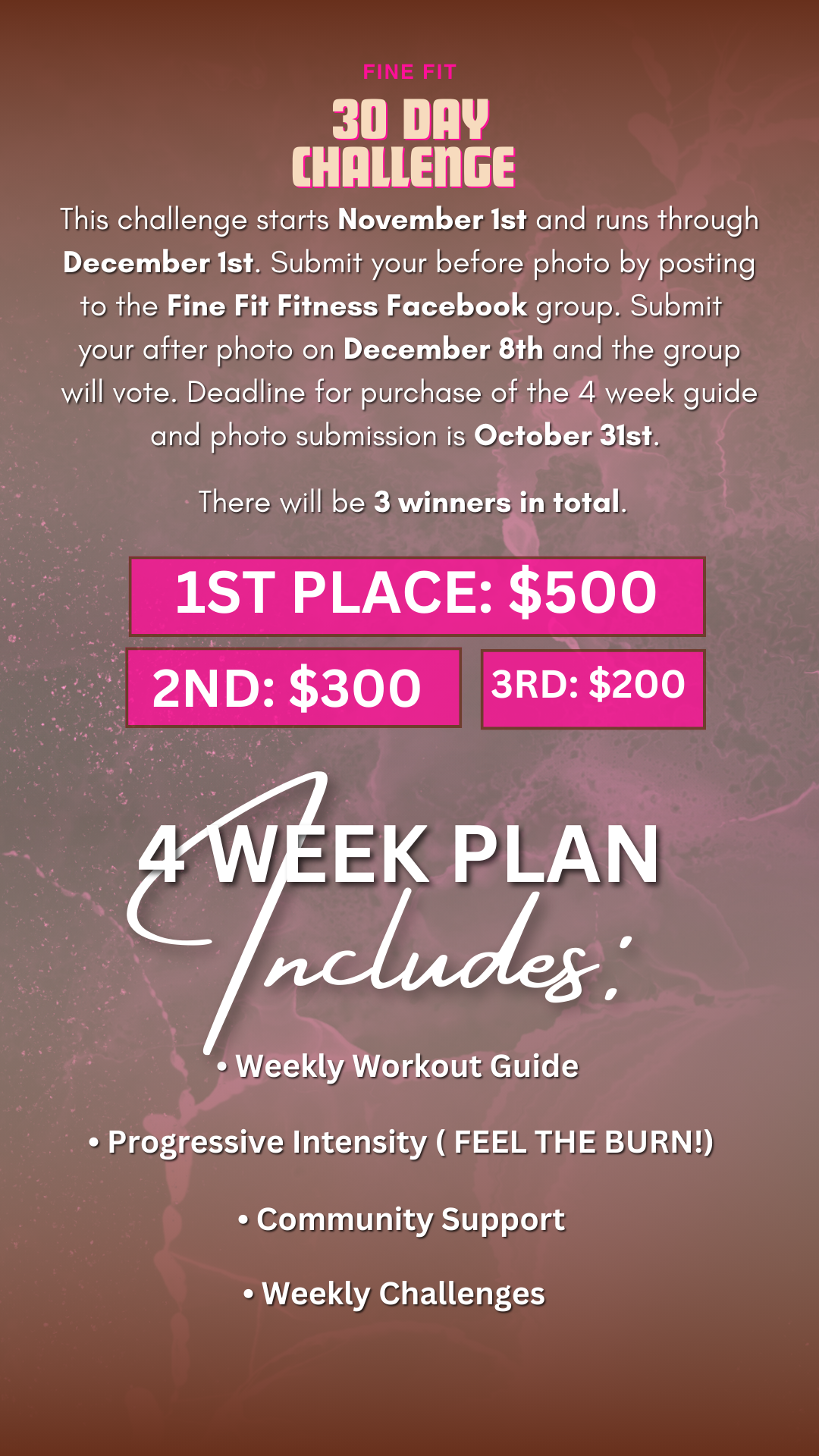 4 WEEK WORKOUT JOURNAL- FIT CHRONICLES – finefitsisters